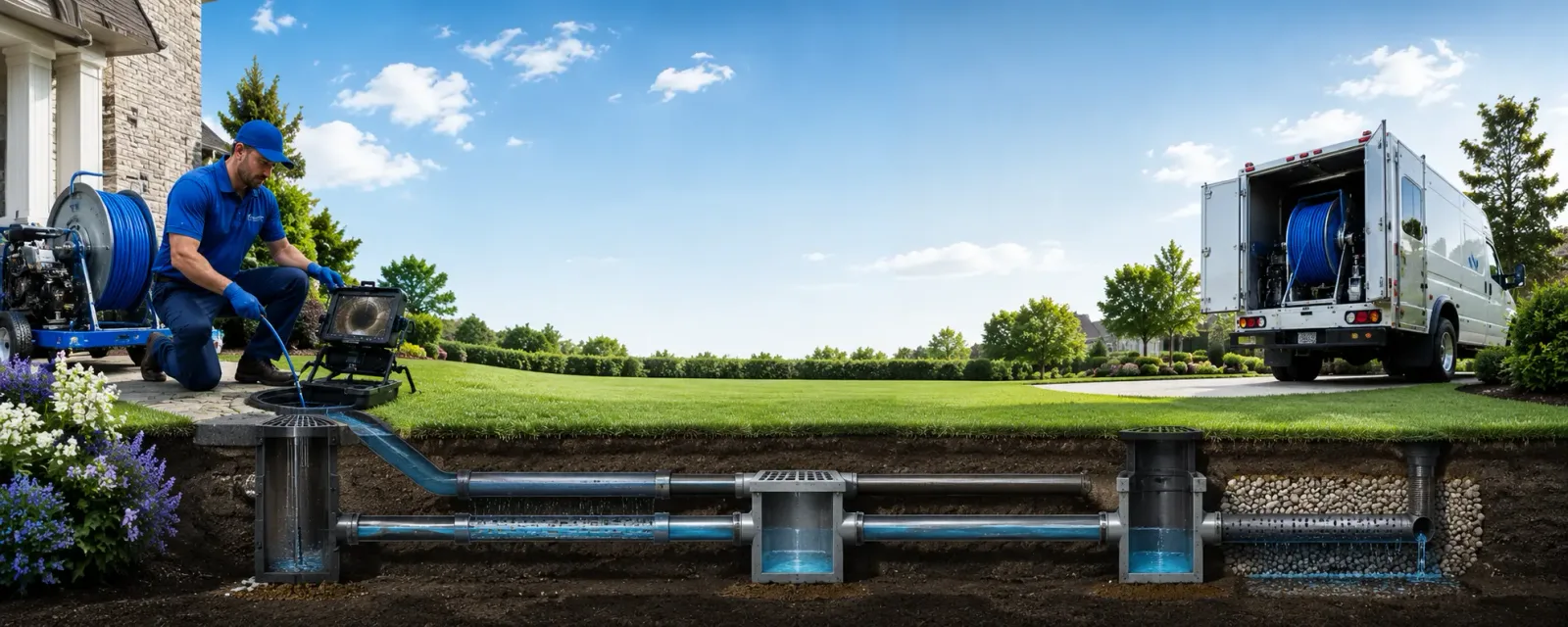 Outdoor drain cleaning information for Troutman, NC